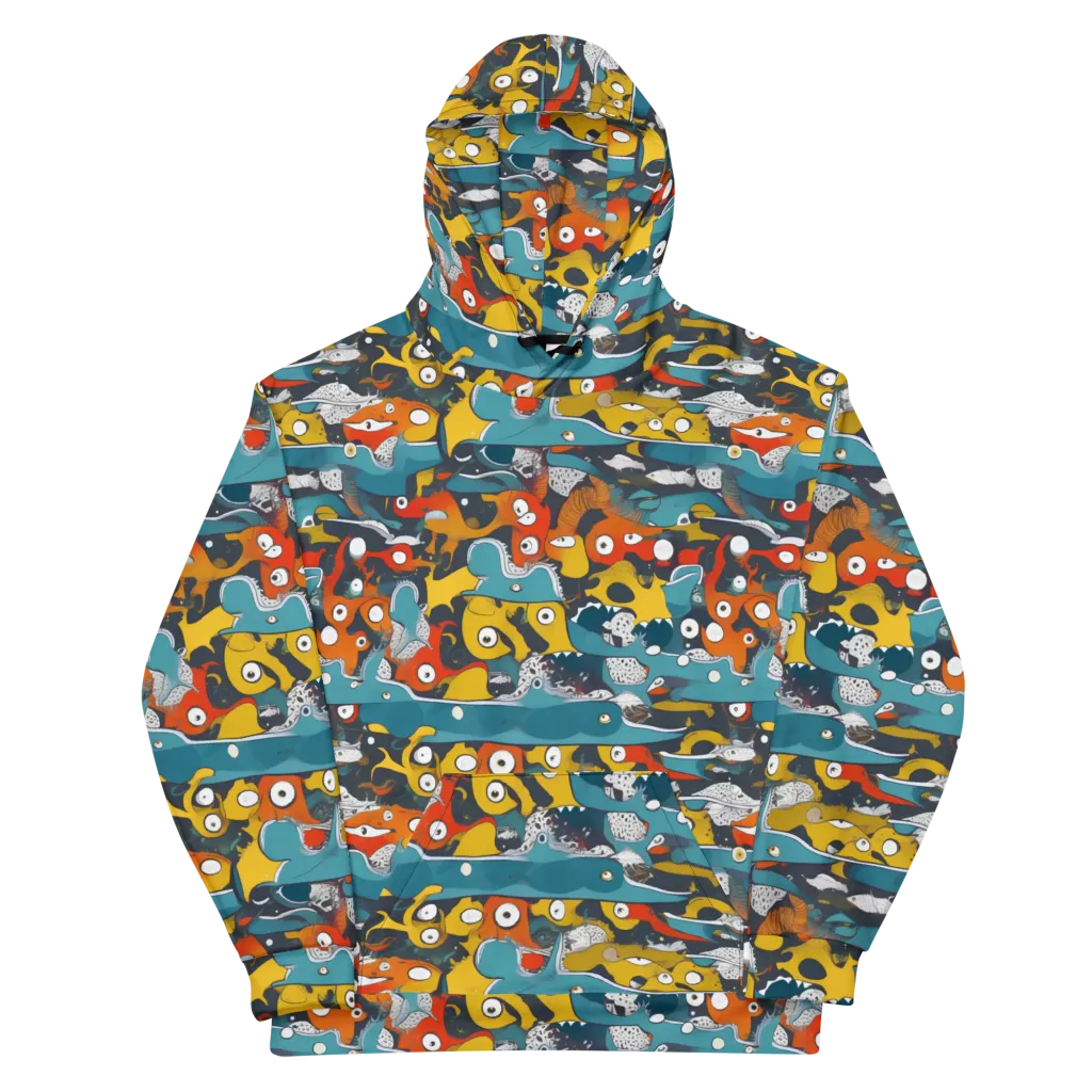 Tidal Oddities on Cotton Hoodie — Front