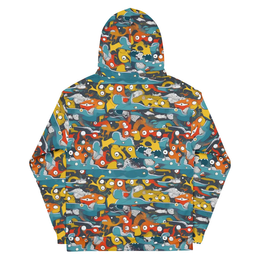 Tidal Oddities on Cotton Hoodie — Back