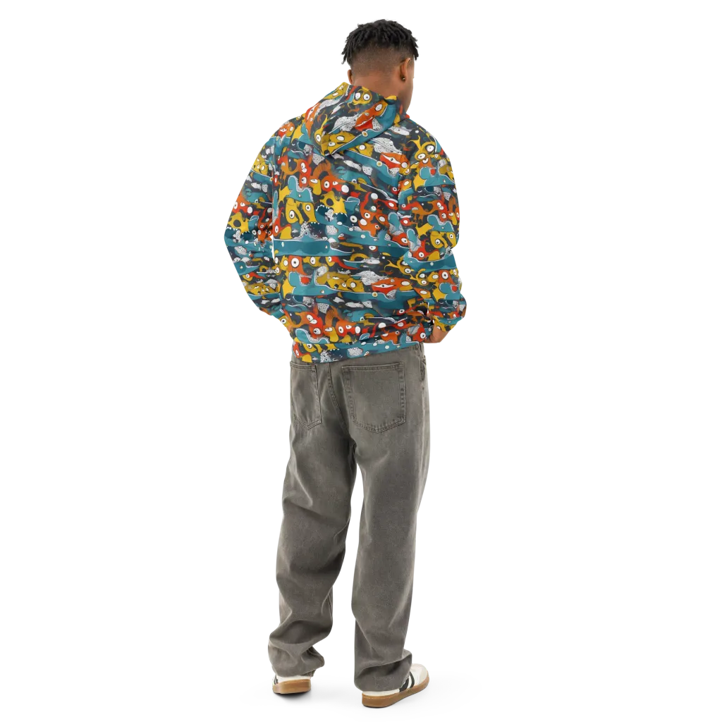 Tidal Oddities on Cotton Hoodie — Back