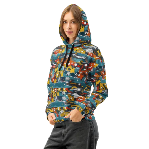 Tidal Oddities on a Cotton Hoodie