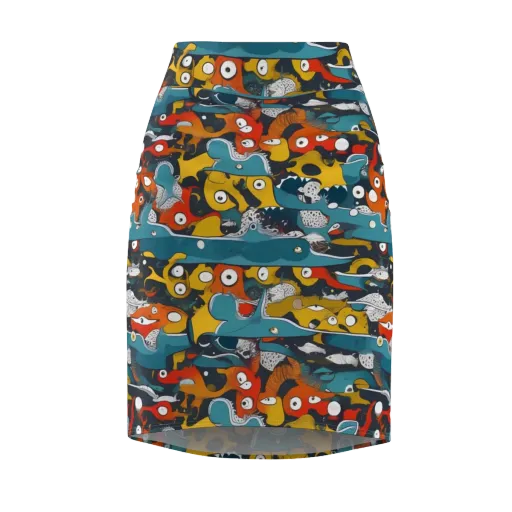 Tidal Oddities on a Pencil Skirt