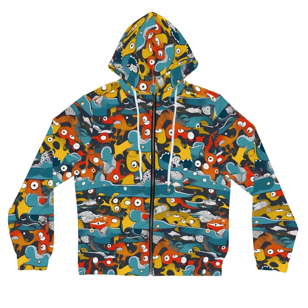 Tidal Oddities on Women's Full-Zip Hoodie — Front