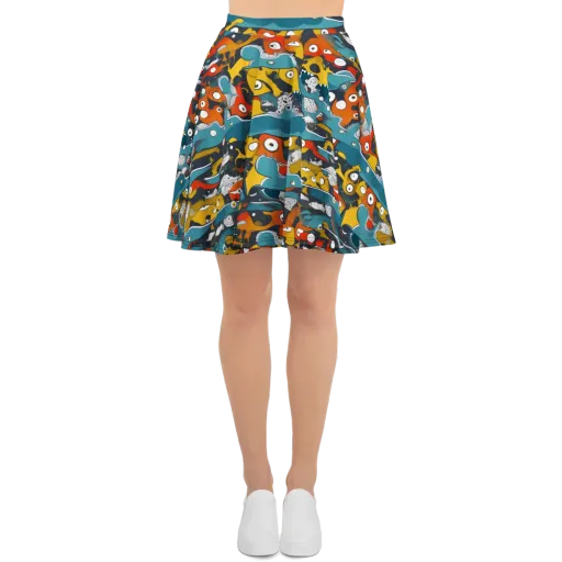 Tidal Oddities on a Skater Skirt