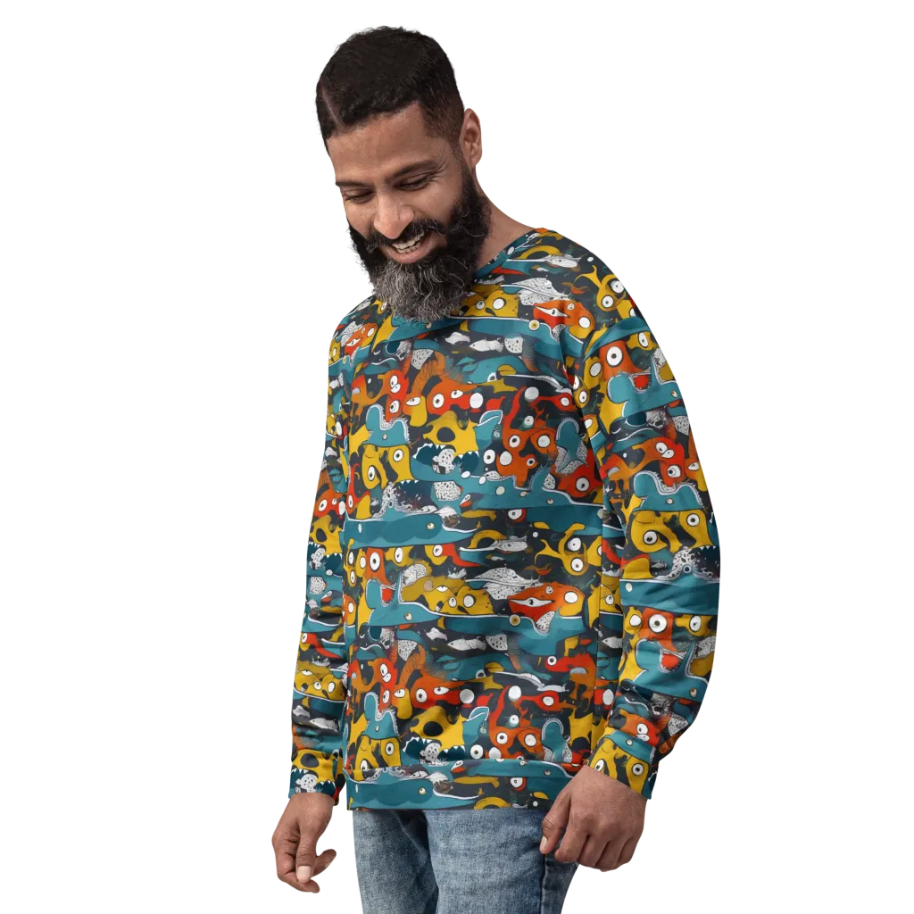 Tidal Oddities on Sweatshirt — Left Front