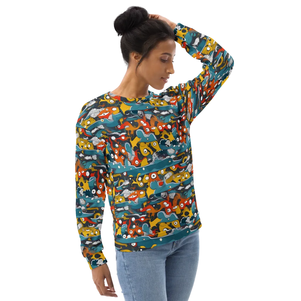Tidal Oddities on Sweatshirt — Right Front