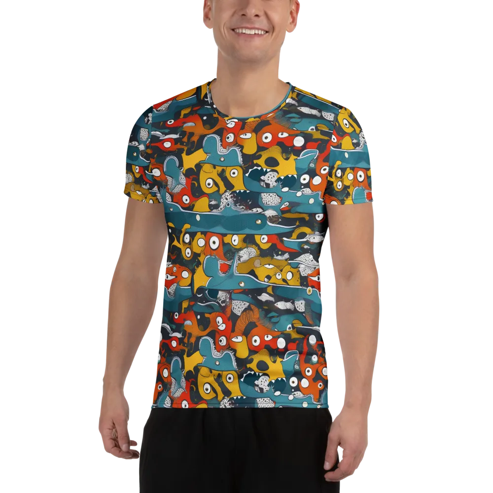 Tidal Oddities on Men's Athletic T-Shirt — Front