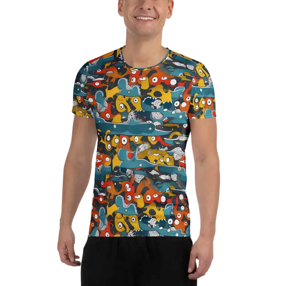 Tidal Oddities on Men's Athletic T-Shirt — Front