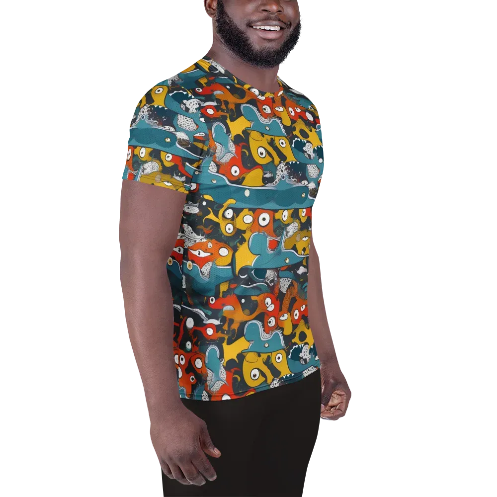 Tidal Oddities on Men's Athletic T-Shirt — Right