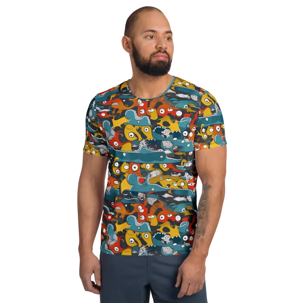 Tidal Oddities on Men's Athletic T-Shirt — Front