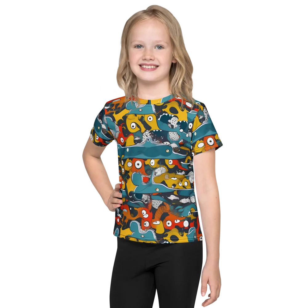 Tidal Oddities on Kids Crew Neck T-Shirt — Front