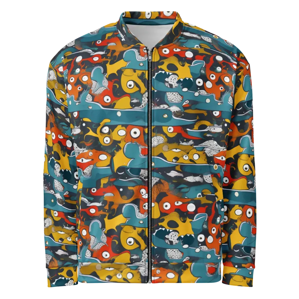 Tidal Oddities on Bomber Jacket — Front
