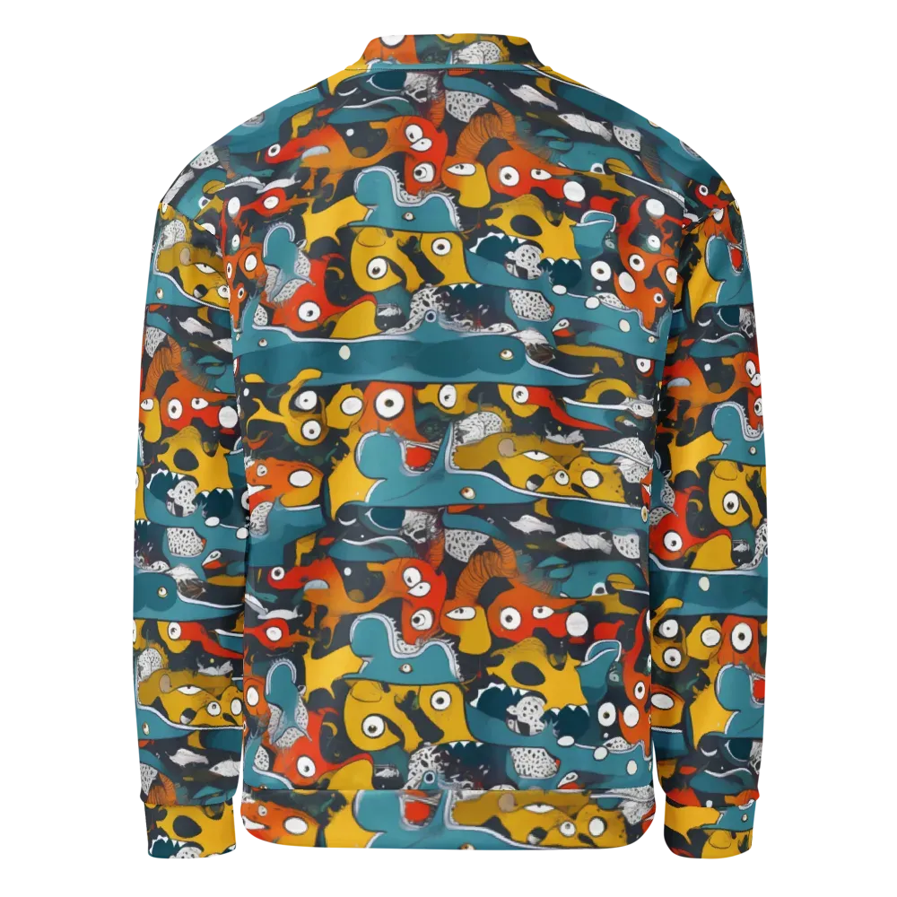 Tidal Oddities on Bomber Jacket — Back