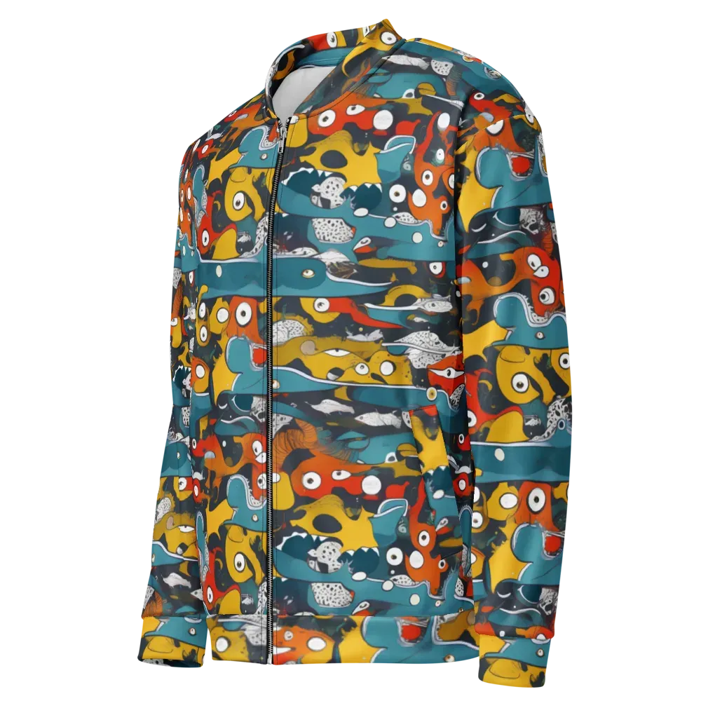 Tidal Oddities on Bomber Jacket — Left Front