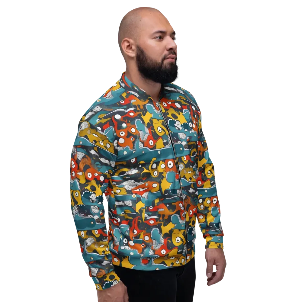 Tidal Oddities on Bomber Jacket — Right