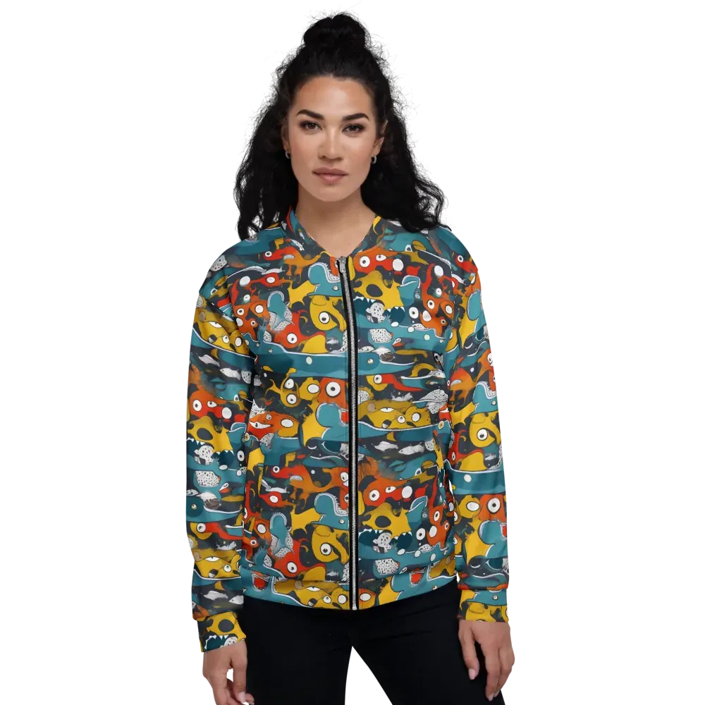 Tidal Oddities on Bomber Jacket — Front