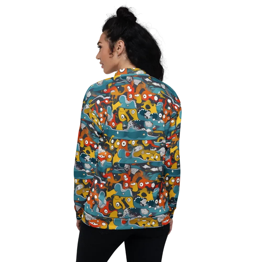 Tidal Oddities on Bomber Jacket — Back