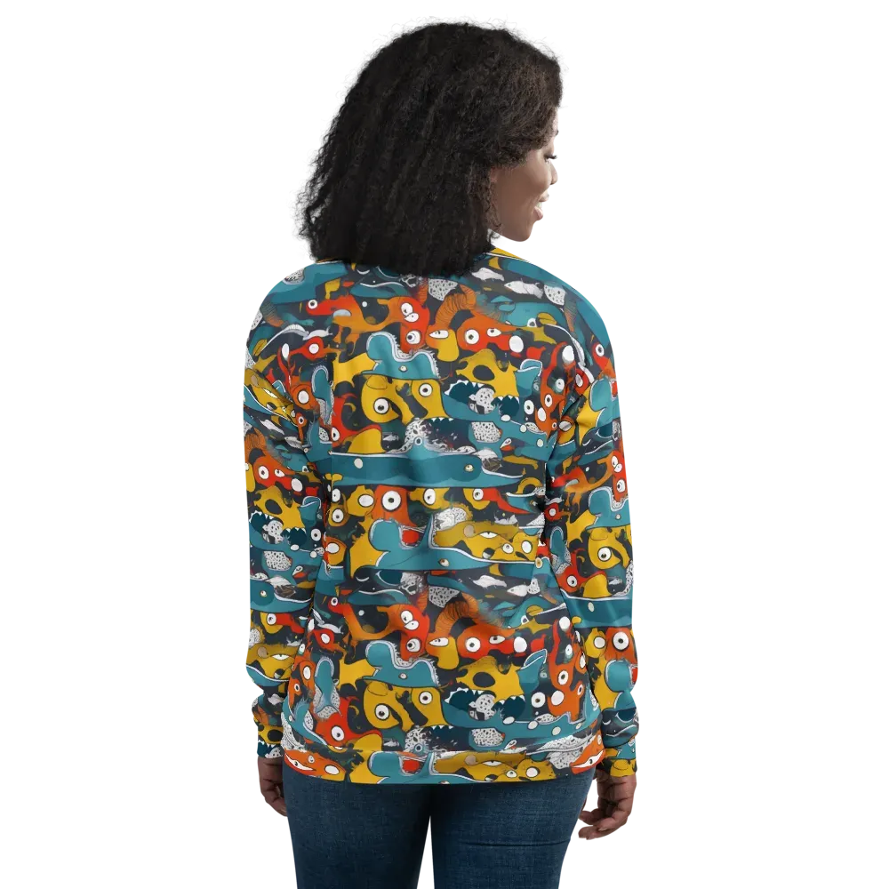Tidal Oddities on Bomber Jacket — Back