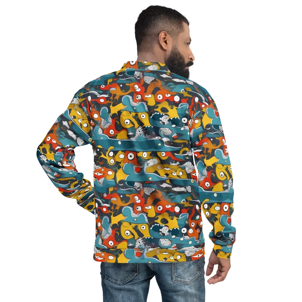 Tidal Oddities on Bomber Jacket — Back