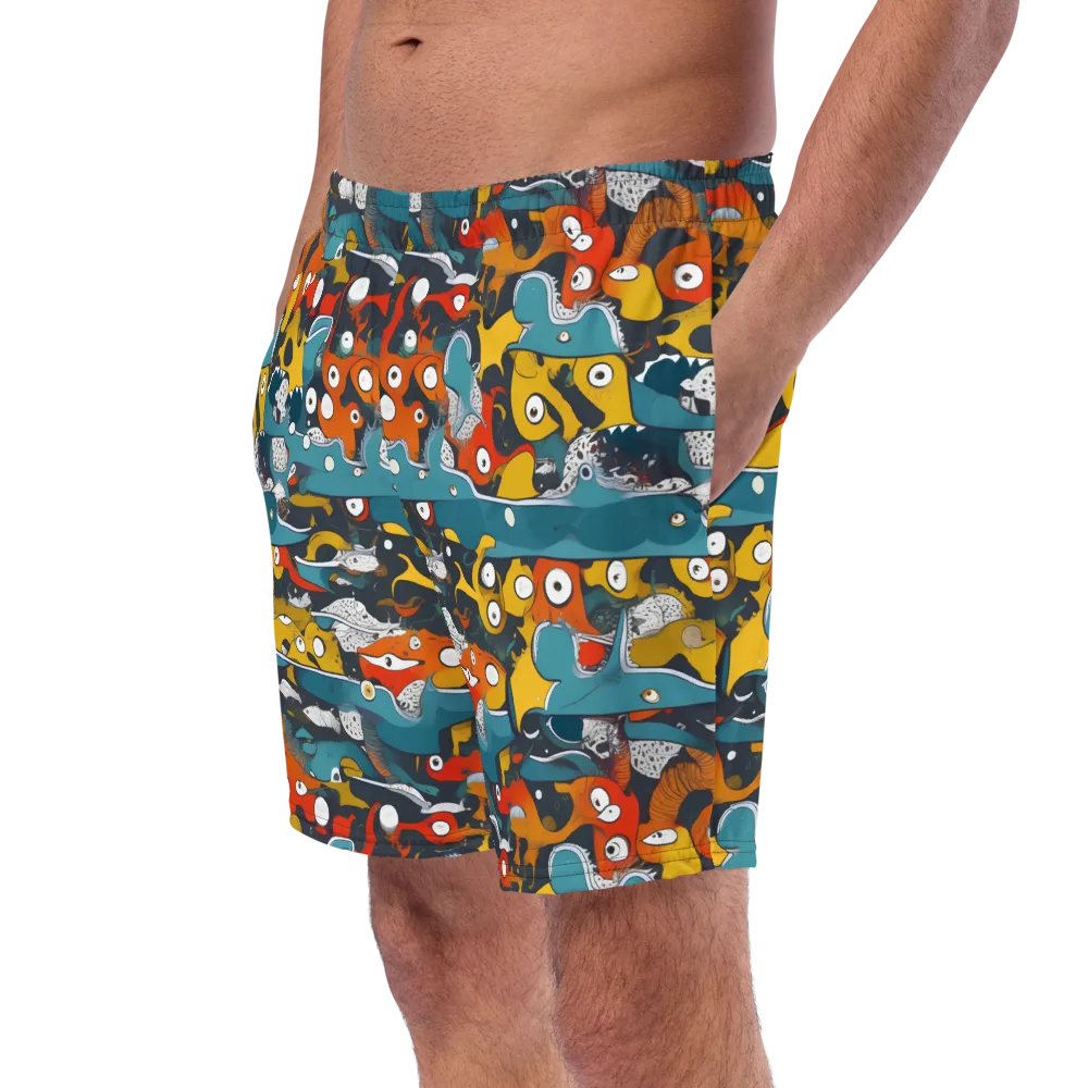Tidal Oddities on Swim Trunks — Left Front