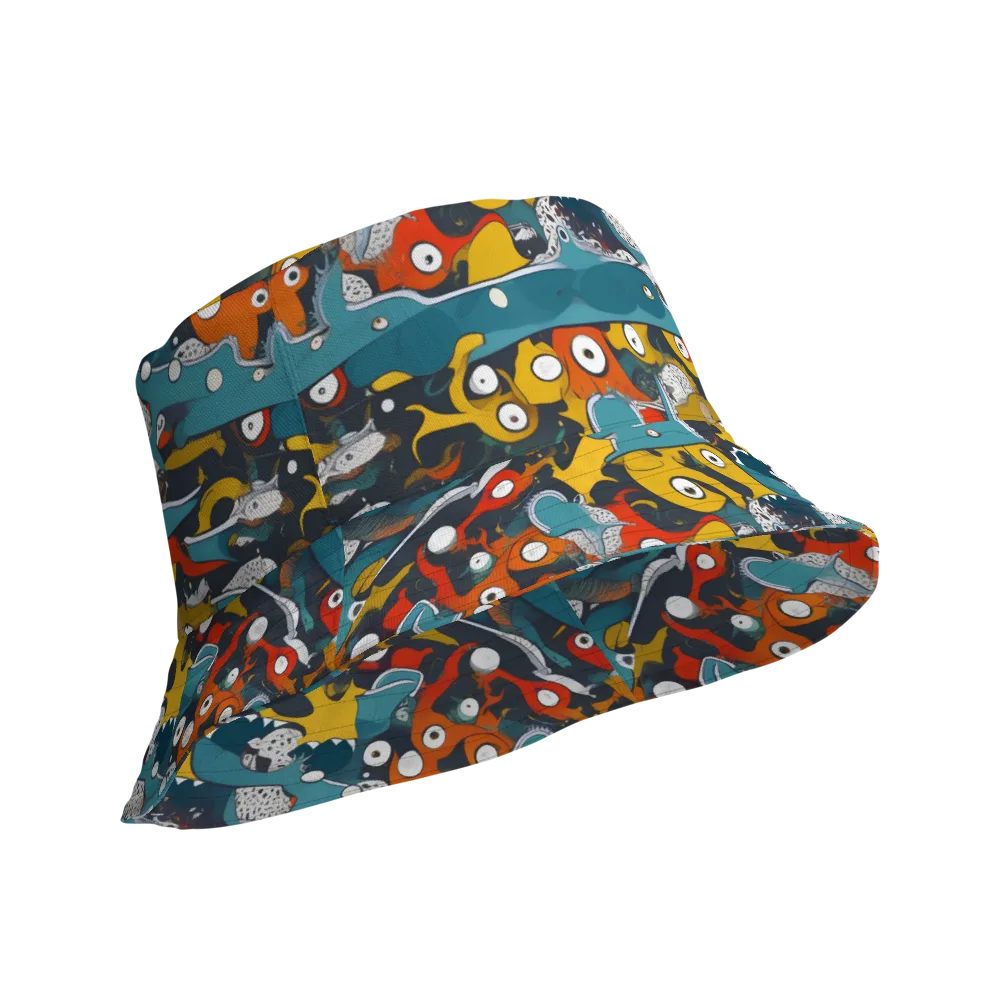 Tidal Oddities on Reversible Bucket Hat — Product details Outside
