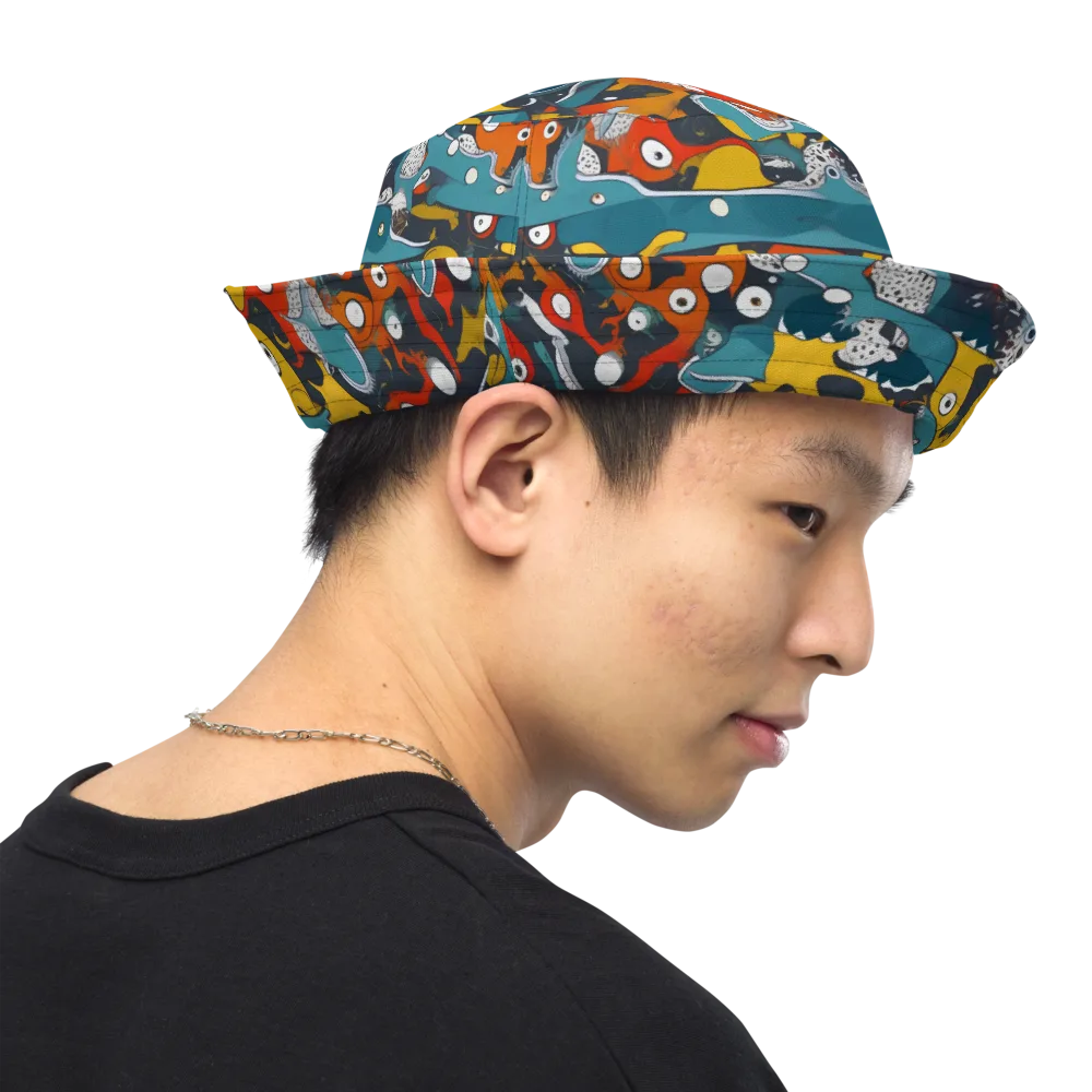 Tidal Oddities on Reversible Bucket Hat — Right Outside