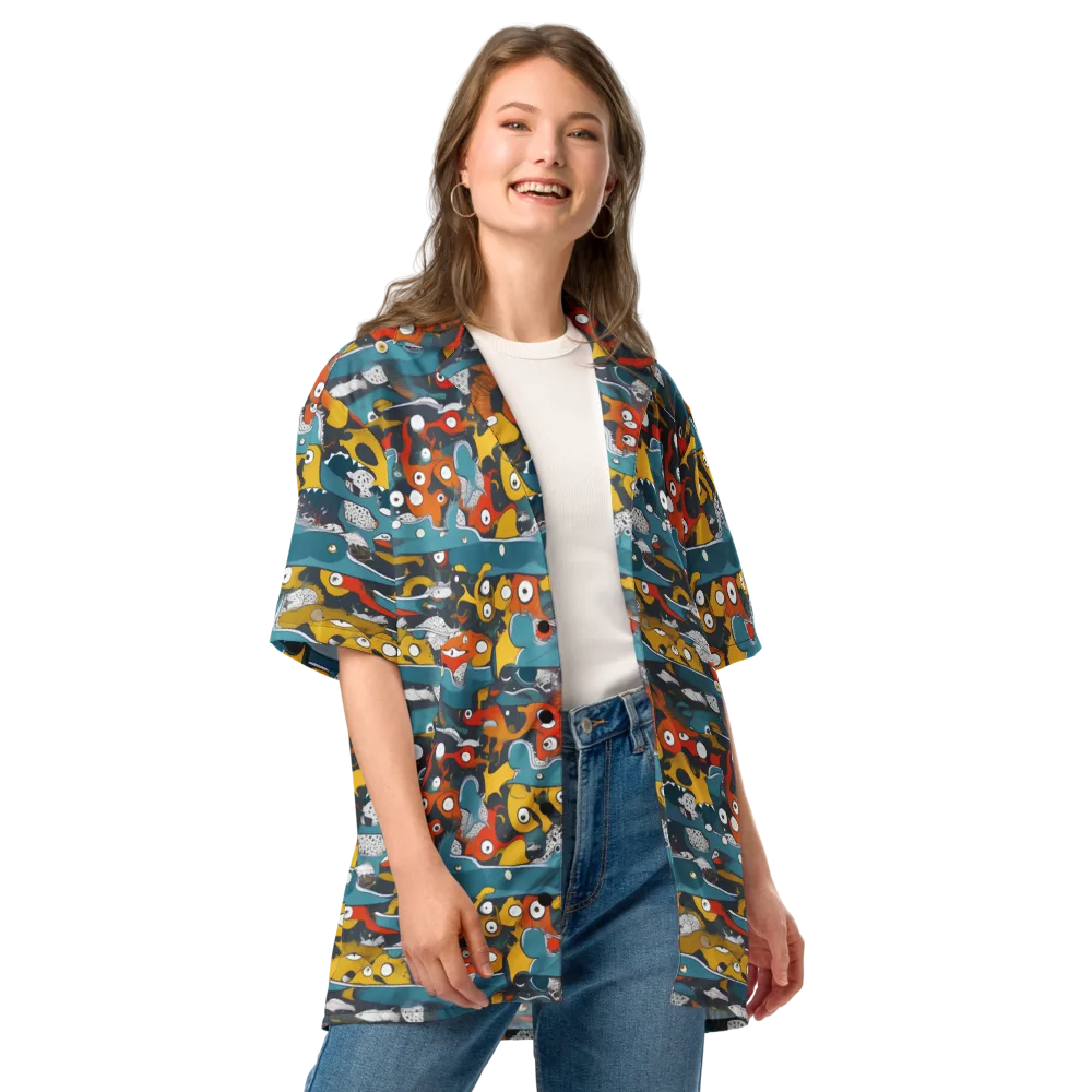 Tidal Oddities on Button Shirt — Front