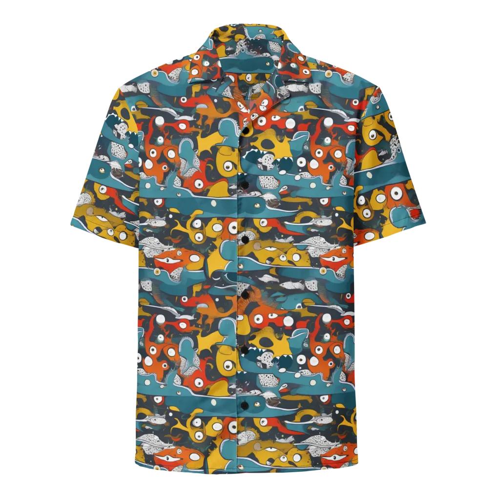 Tidal Oddities on Button Shirt — Front