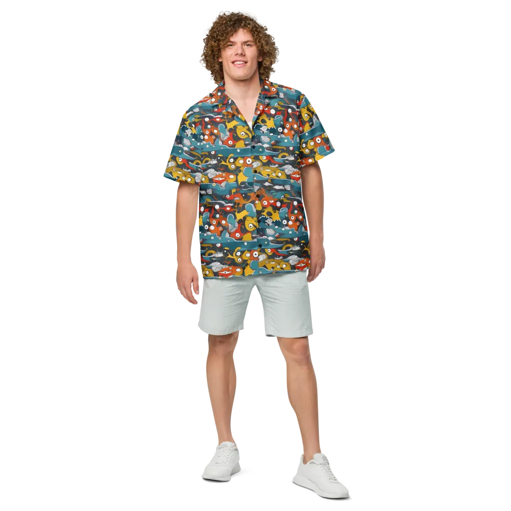 Tidal Oddities on Button Shirt — Front