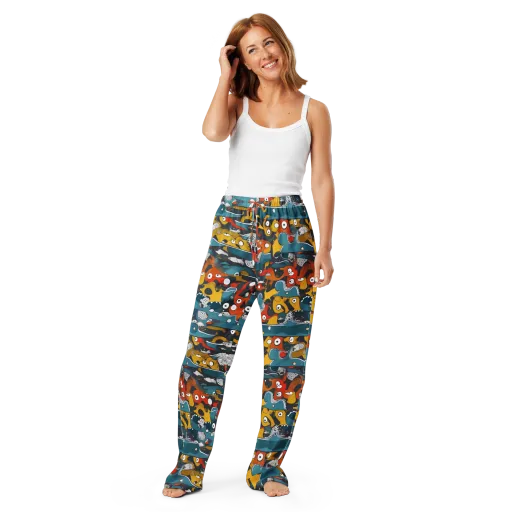 Tidal Oddities on a Women's Pajama Pants