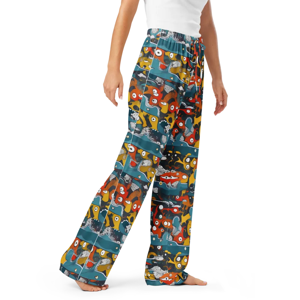 Tidal Oddities on Women's Pajama Pants — Right Front