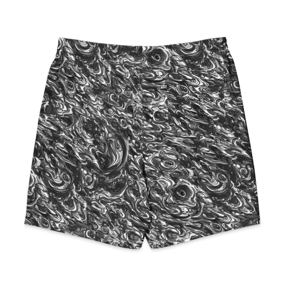 Liquid Onyx on Men's Board Shorts — Back