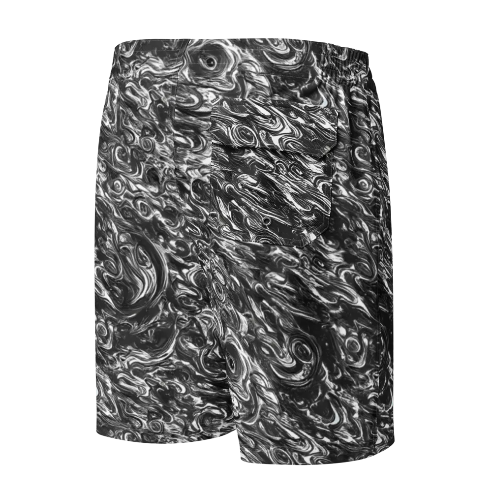 Liquid Onyx on Men's Board Shorts — Back