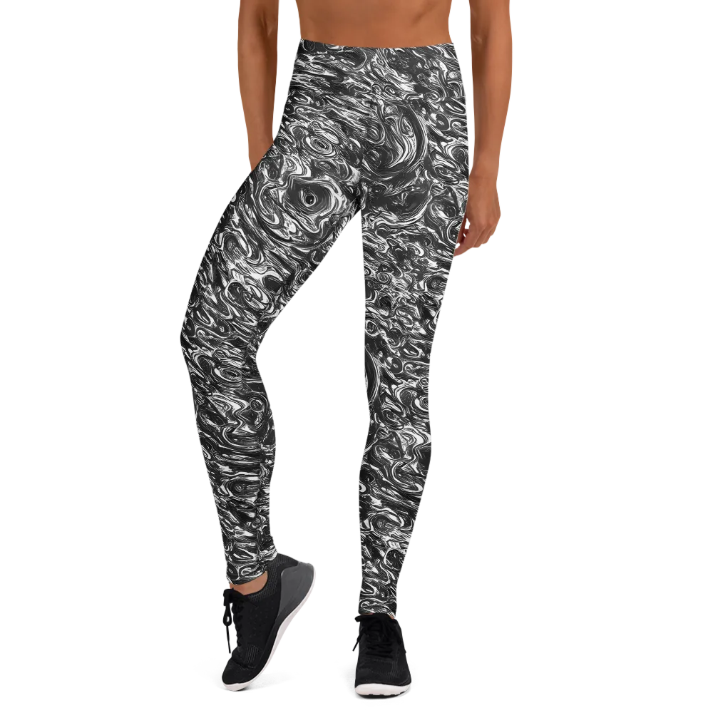 Liquid Onyx on Yoga Leggings — Front