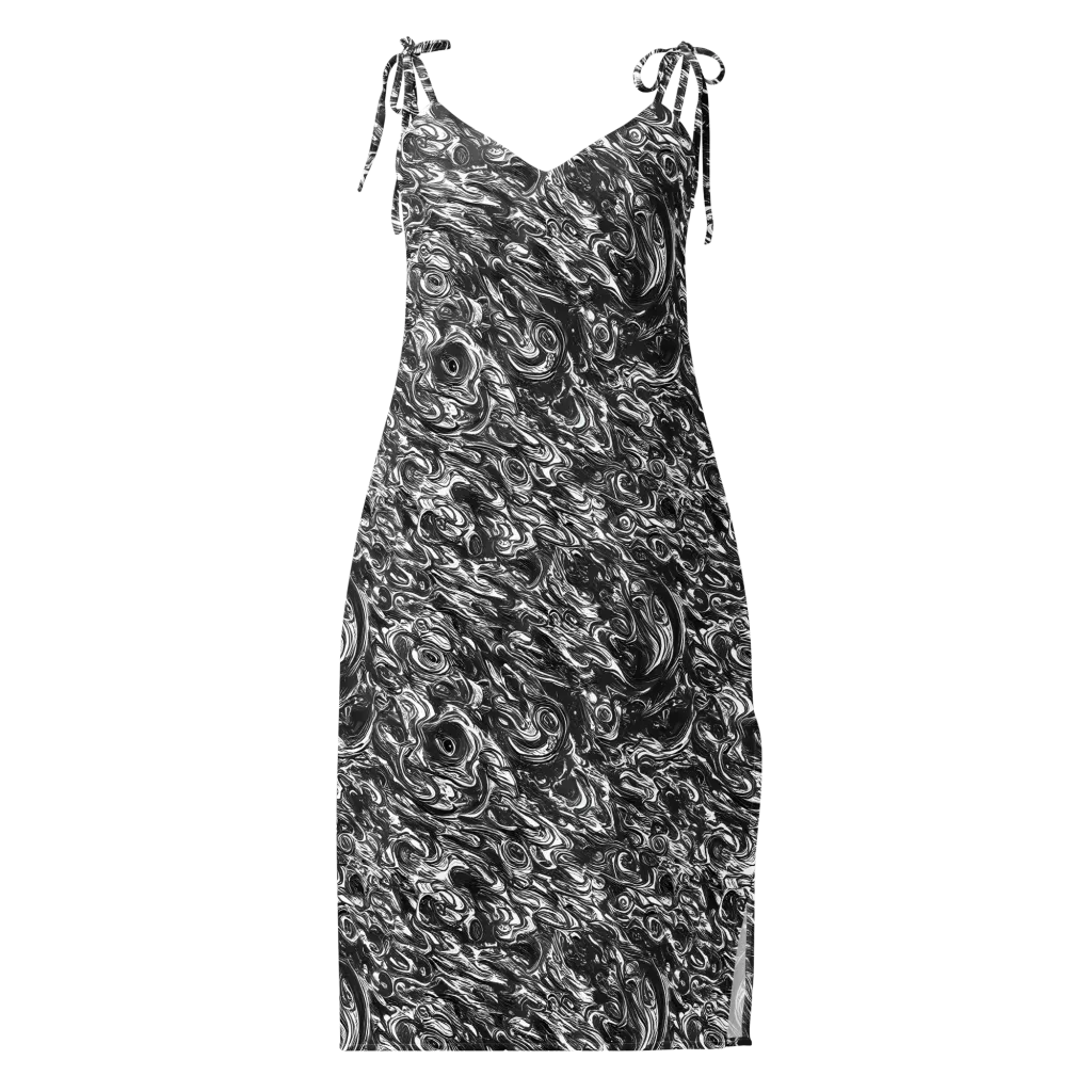 Liquid Onyx on Slip Dress — Front