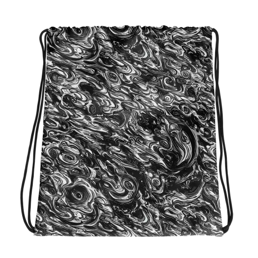 Liquid Onyx on a Drawstring Bag