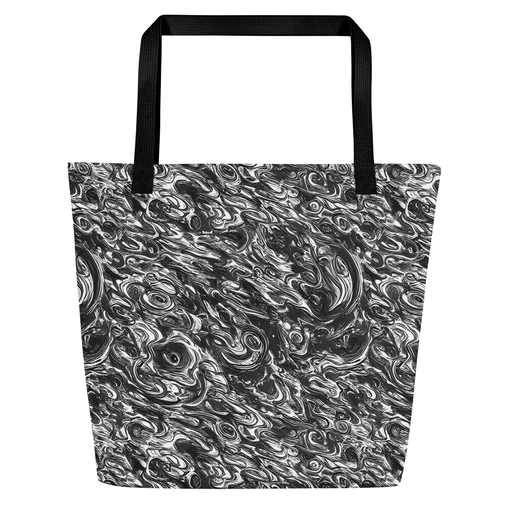 Liquid Onyx on Large Tote Bag W/ Pocket — Front