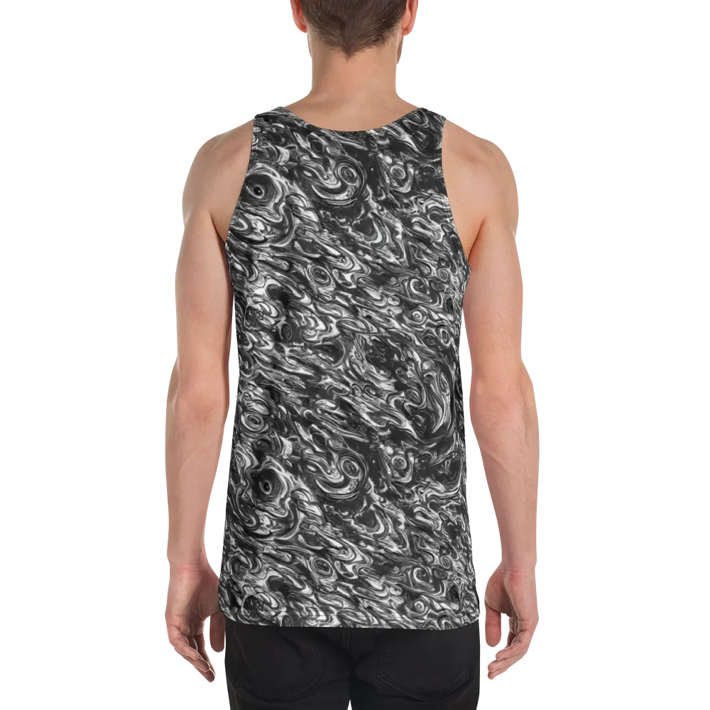 Liquid Onyx on Men's Tank Top — Back