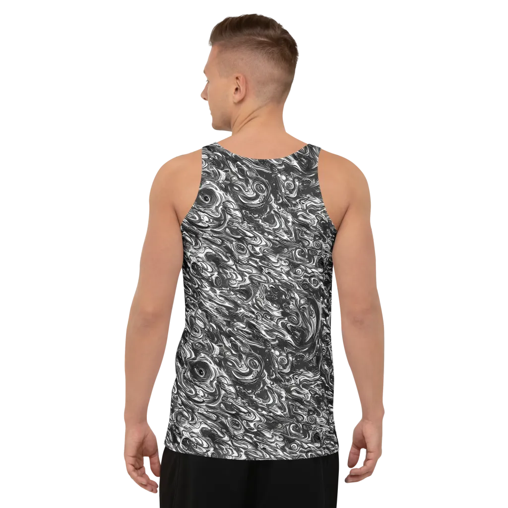 Liquid Onyx on Men's Tank Top — Back