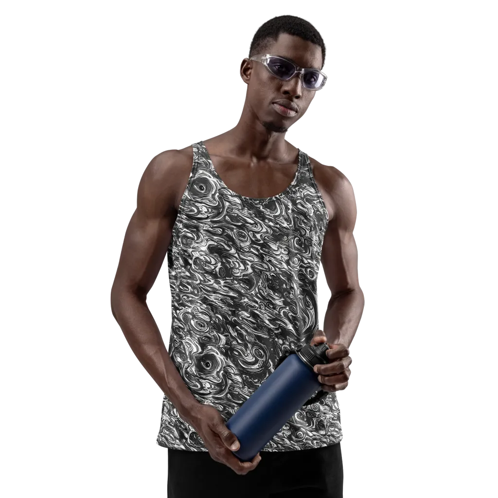 Liquid Onyx on Men's Tank Top — Front