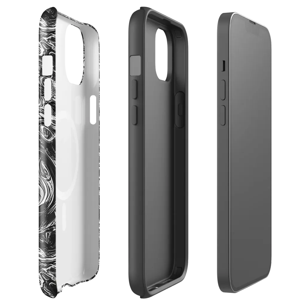 Liquid Onyx on MagSafe Tough Case for iPhone® — Front