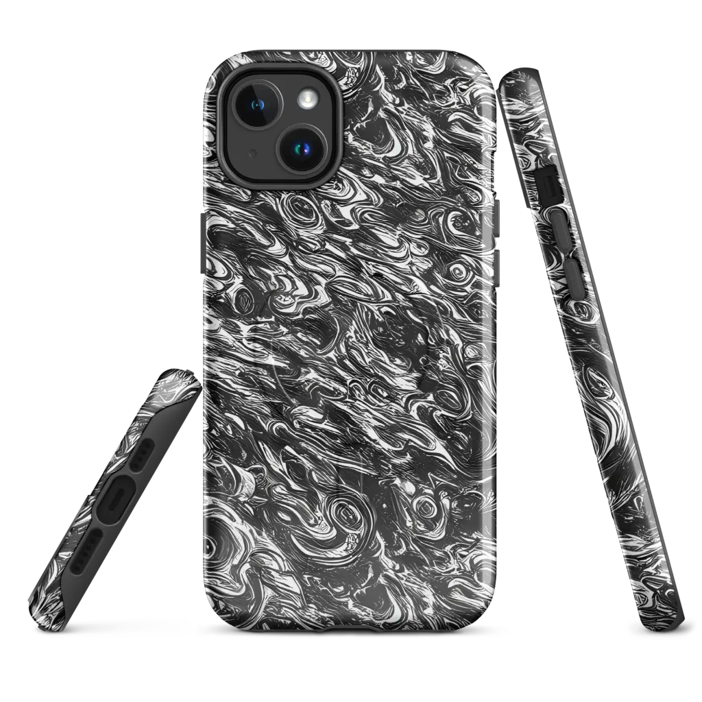 Liquid Onyx on MagSafe Tough Case for iPhone® — Front
