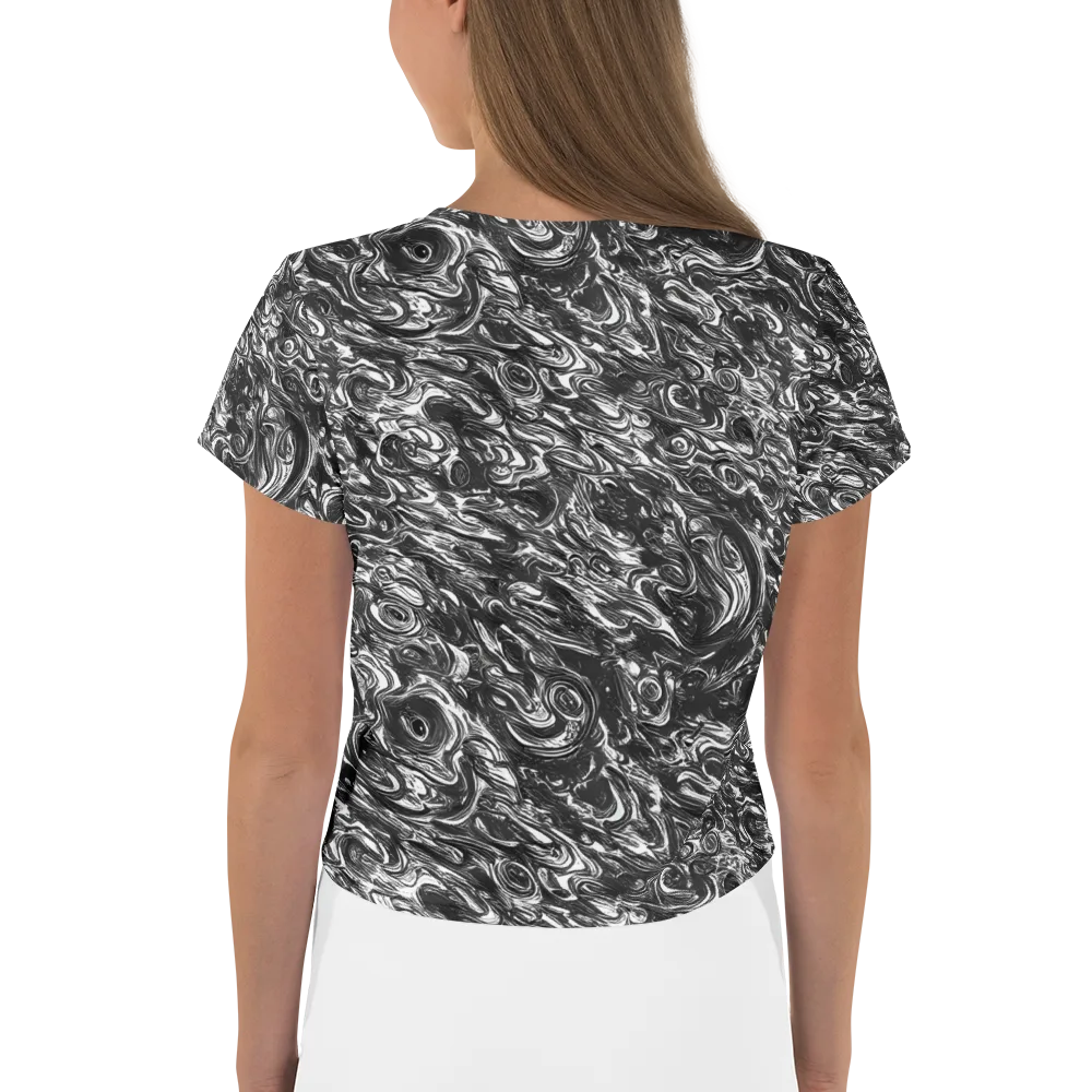 Liquid Onyx on Crop Tee — Back