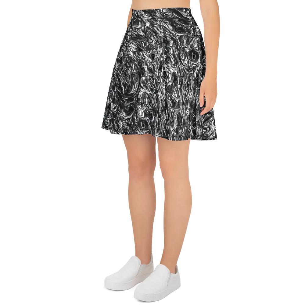 Liquid Onyx on Skater Skirt — Left