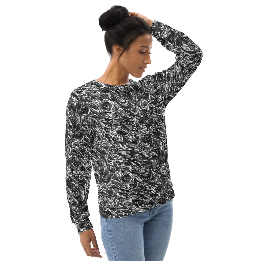 Liquid Onyx on Sweatshirt — Right Front