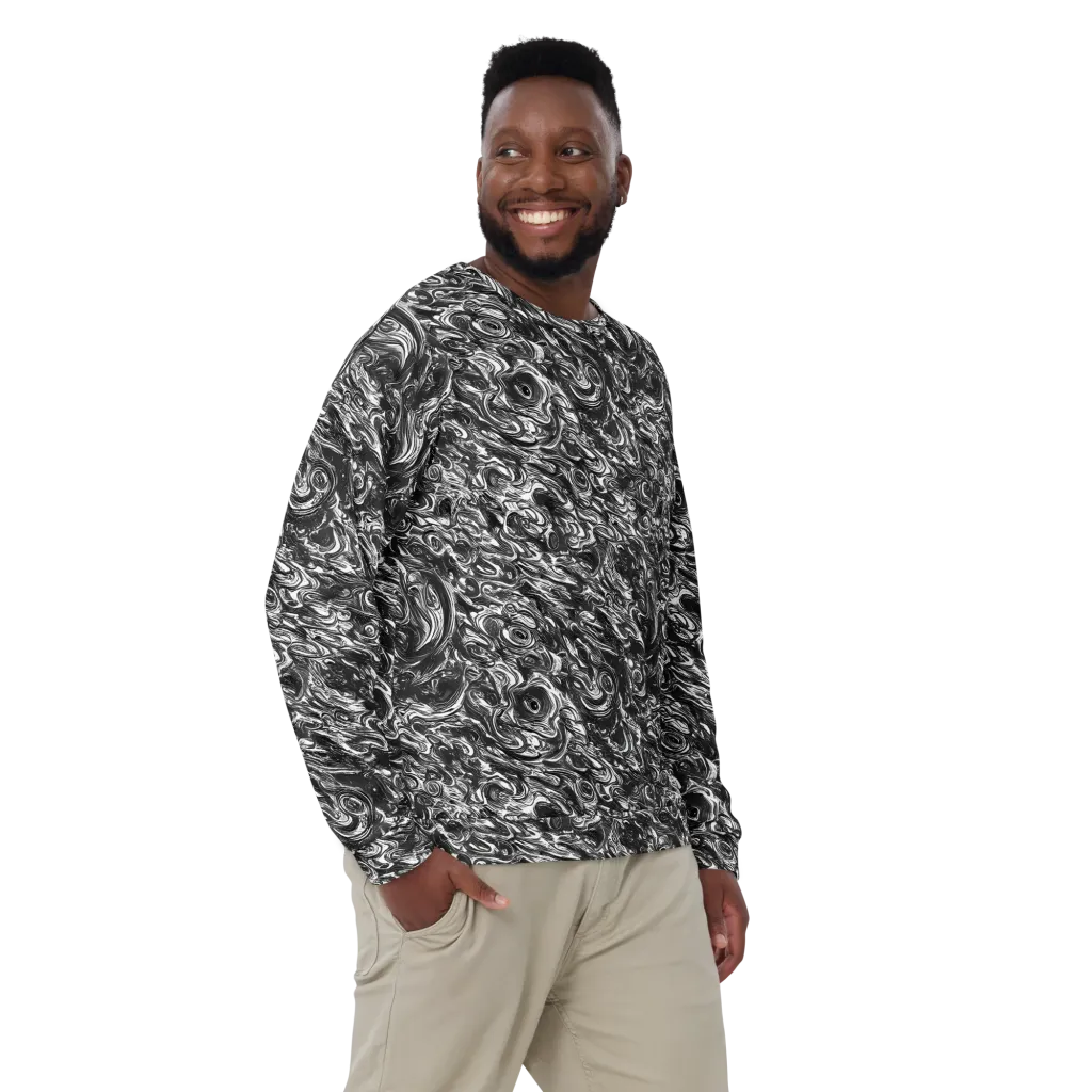 Liquid Onyx on Sweatshirt — Front