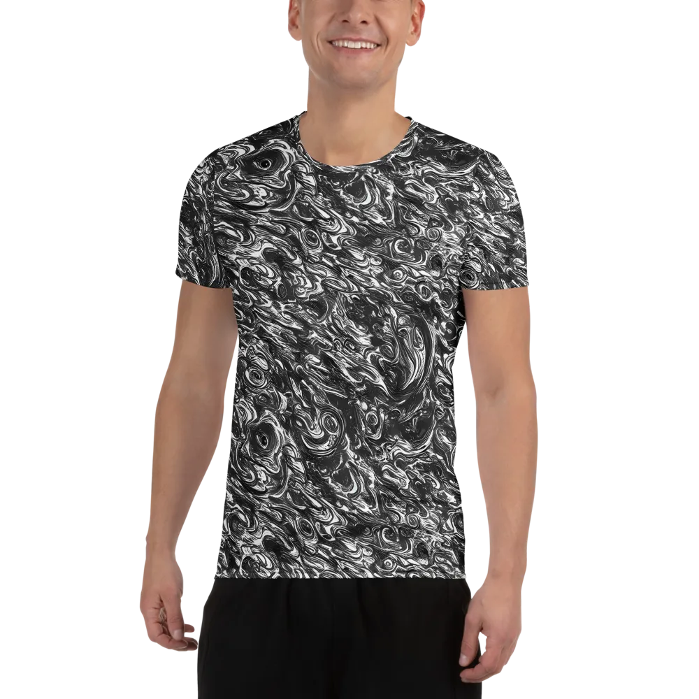 Liquid Onyx on Men's Athletic T-Shirt — Front