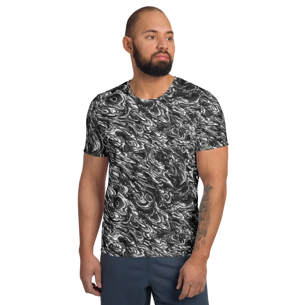 Liquid Onyx on Men's Athletic T-Shirt — Front