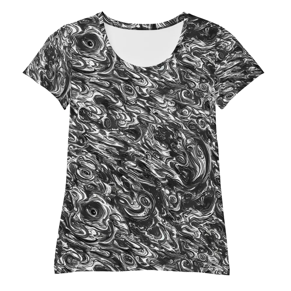 Liquid Onyx on Women's Athletic T-Shirt — Front