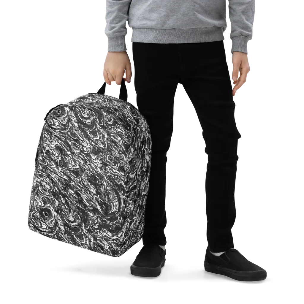 Liquid Onyx on Minimalist Backpack — Zoomed-in
