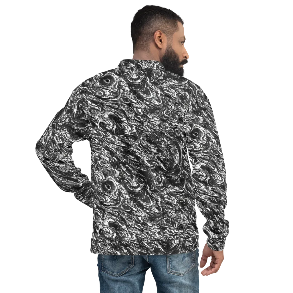 Liquid Onyx on Bomber Jacket — Back